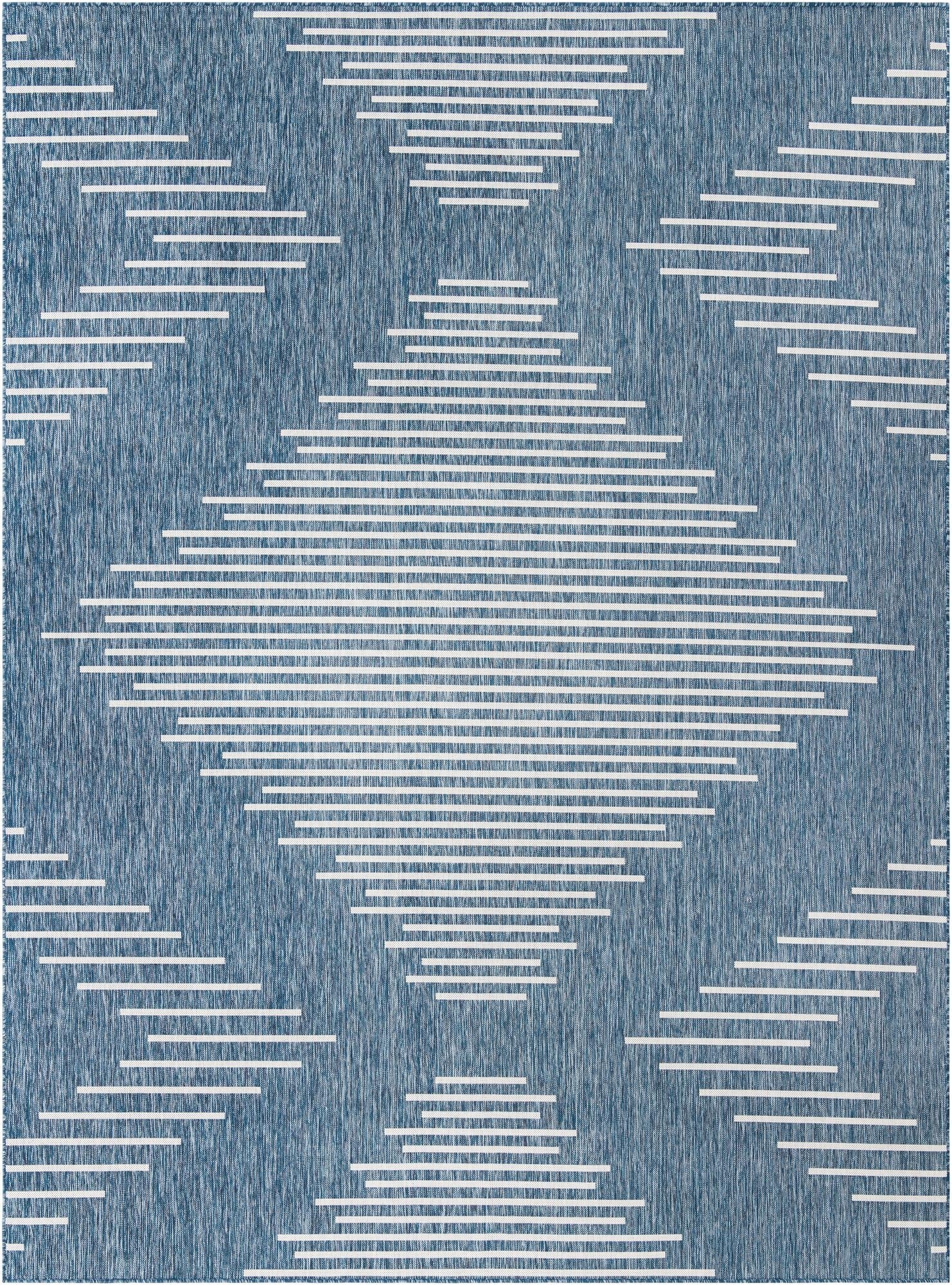  10' x 13'  Washable Modern Indoor / Outdoor Rug