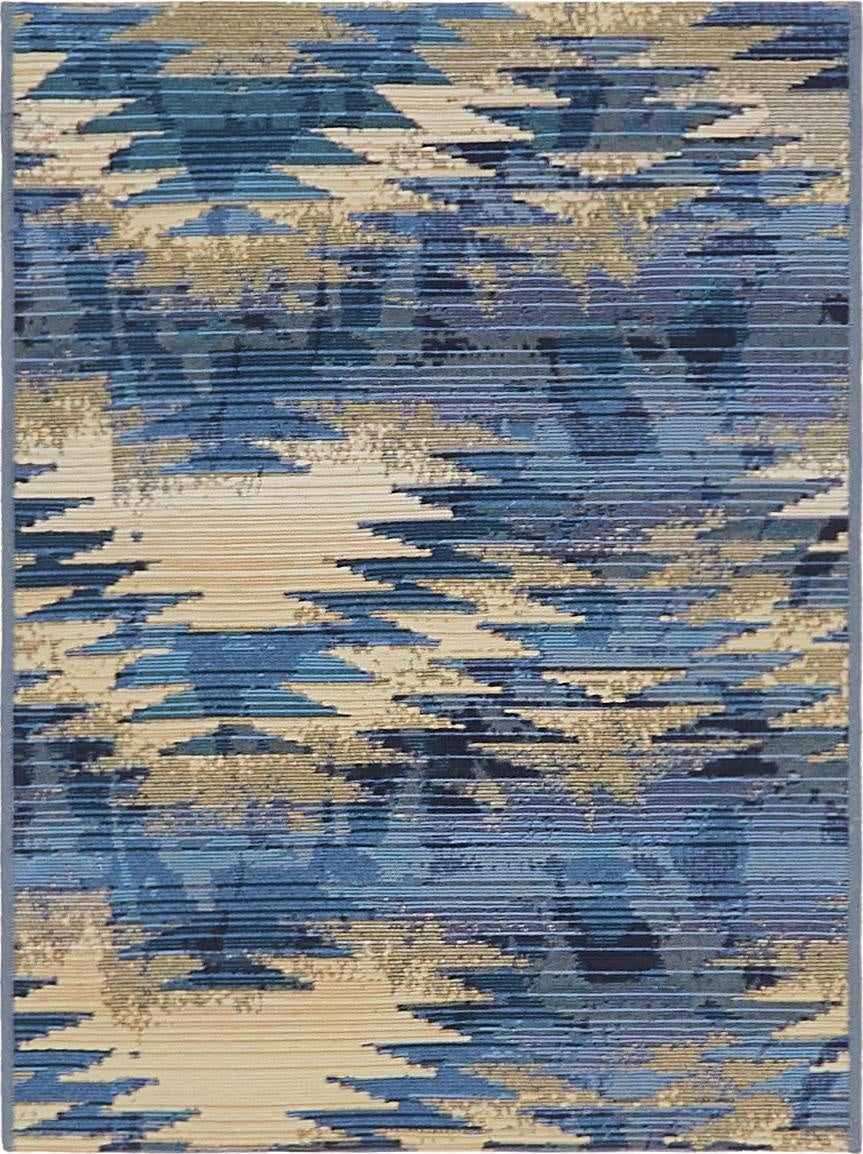  2' 2 x 3'  Washable Modern Indoor / Outdoor Rug