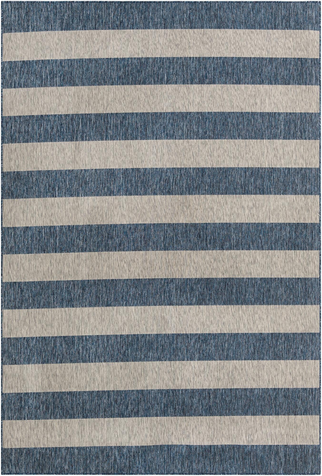  7' 10 x 11'  Washable Ribbon Indoor / Outdoor Rug