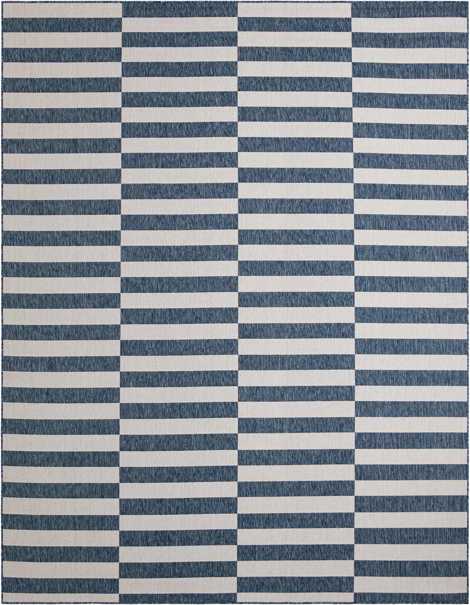  10' x 13'  Washable Ribbon Indoor / Outdoor Rug