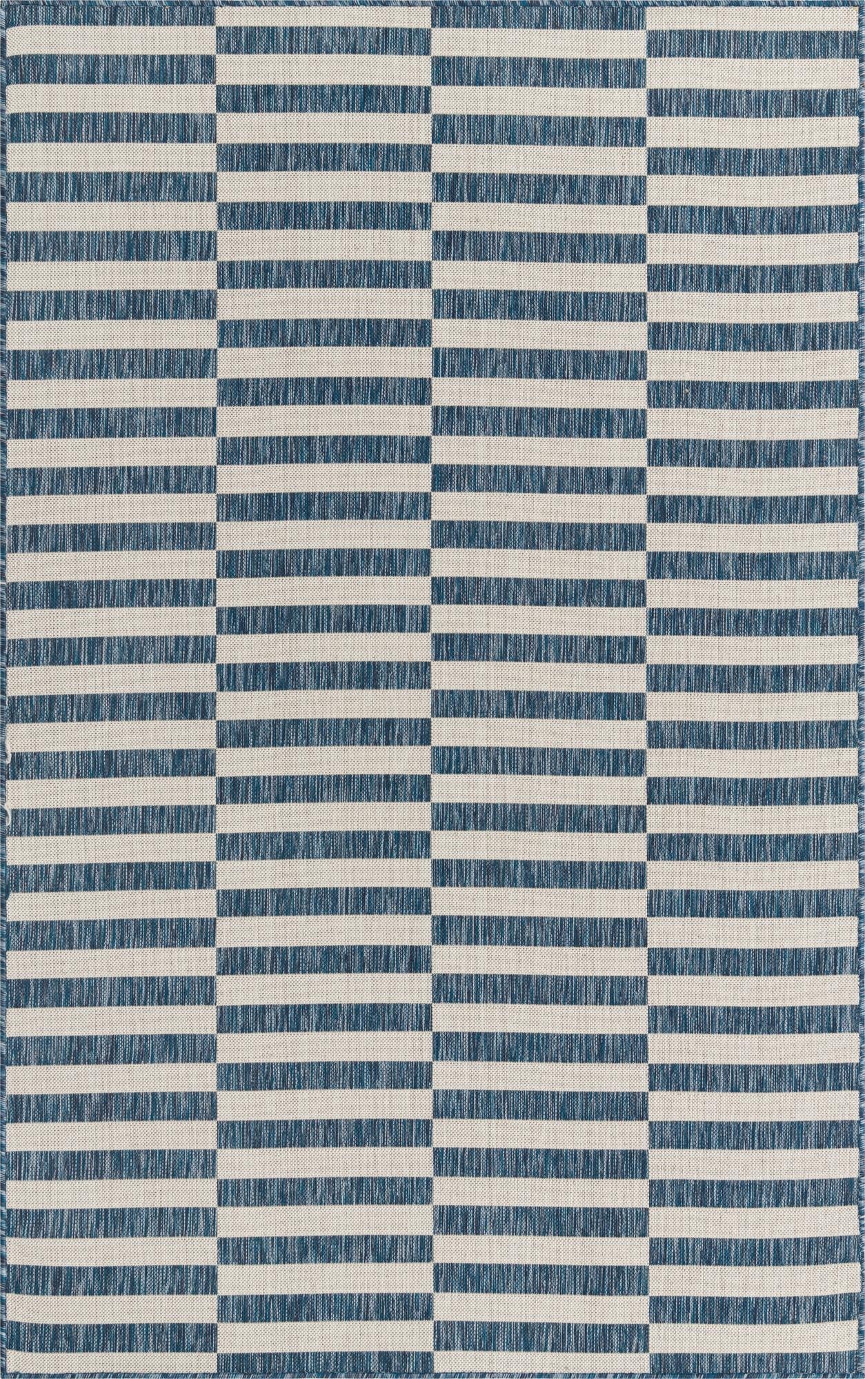  5' 3 x 8'  Washable Ribbon Indoor / Outdoor Rug