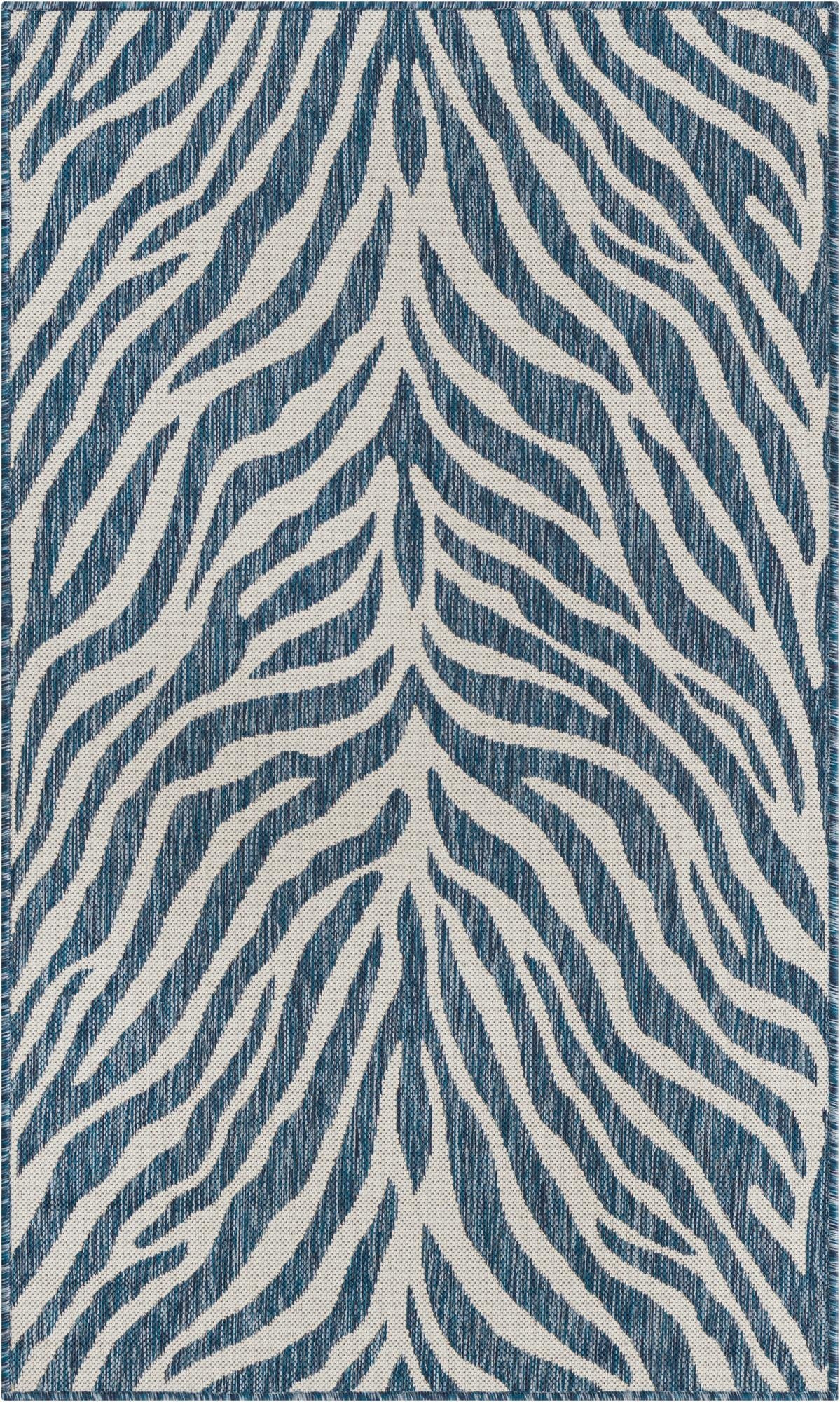  3' x 5' 3  Washable Safari Indoor / Outdoor Rug