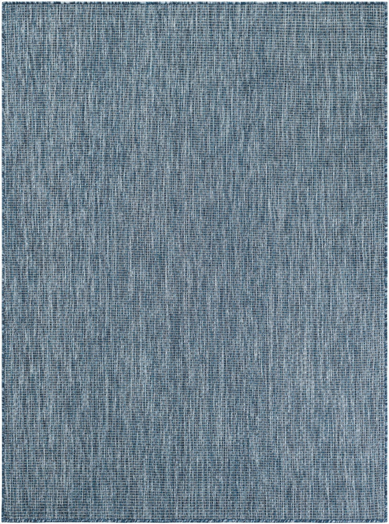  5' 3 x 7'  Washable Solid Indoor / Outdoor Rug