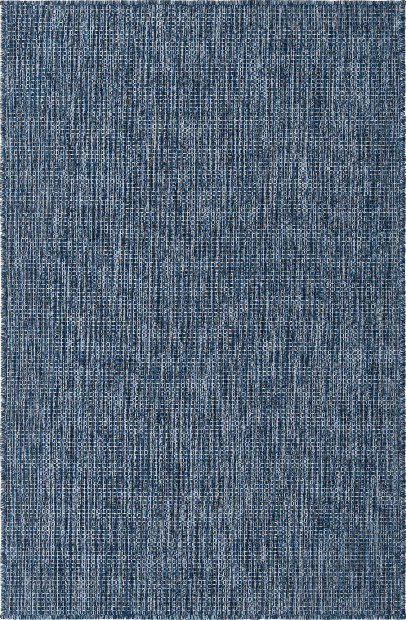  3' x 5' 3  Washable Solid Indoor / Outdoor Rug