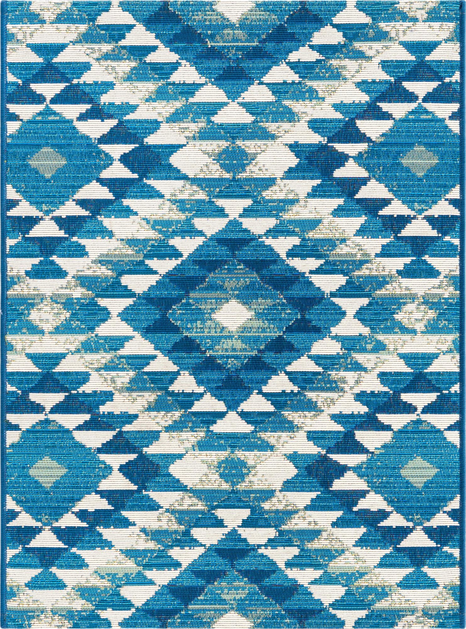  2' x 3'  Washable Southwestern Indoor / Outdoor Rug
