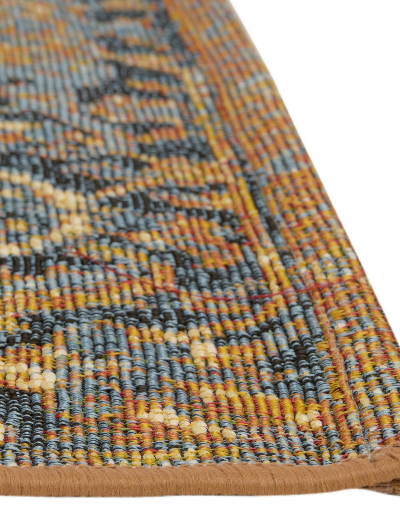 Blue 10' x 12' Traditional Indoor / Outdoor Rug | Rugs.com