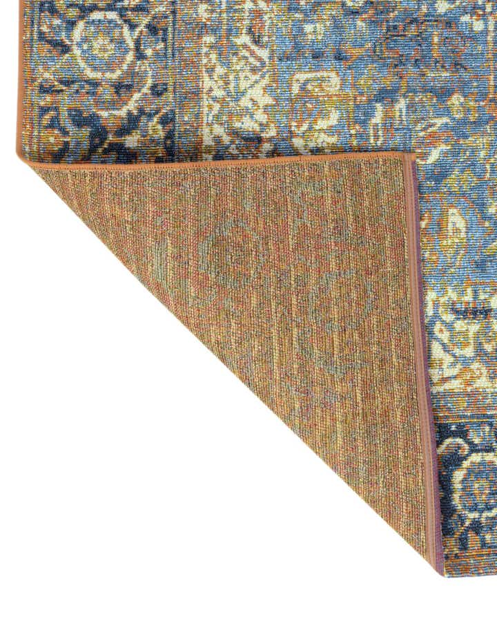 Blue 10' x 12' Washable Traditional Indoor / Outdoor Rug | Rugs.com
