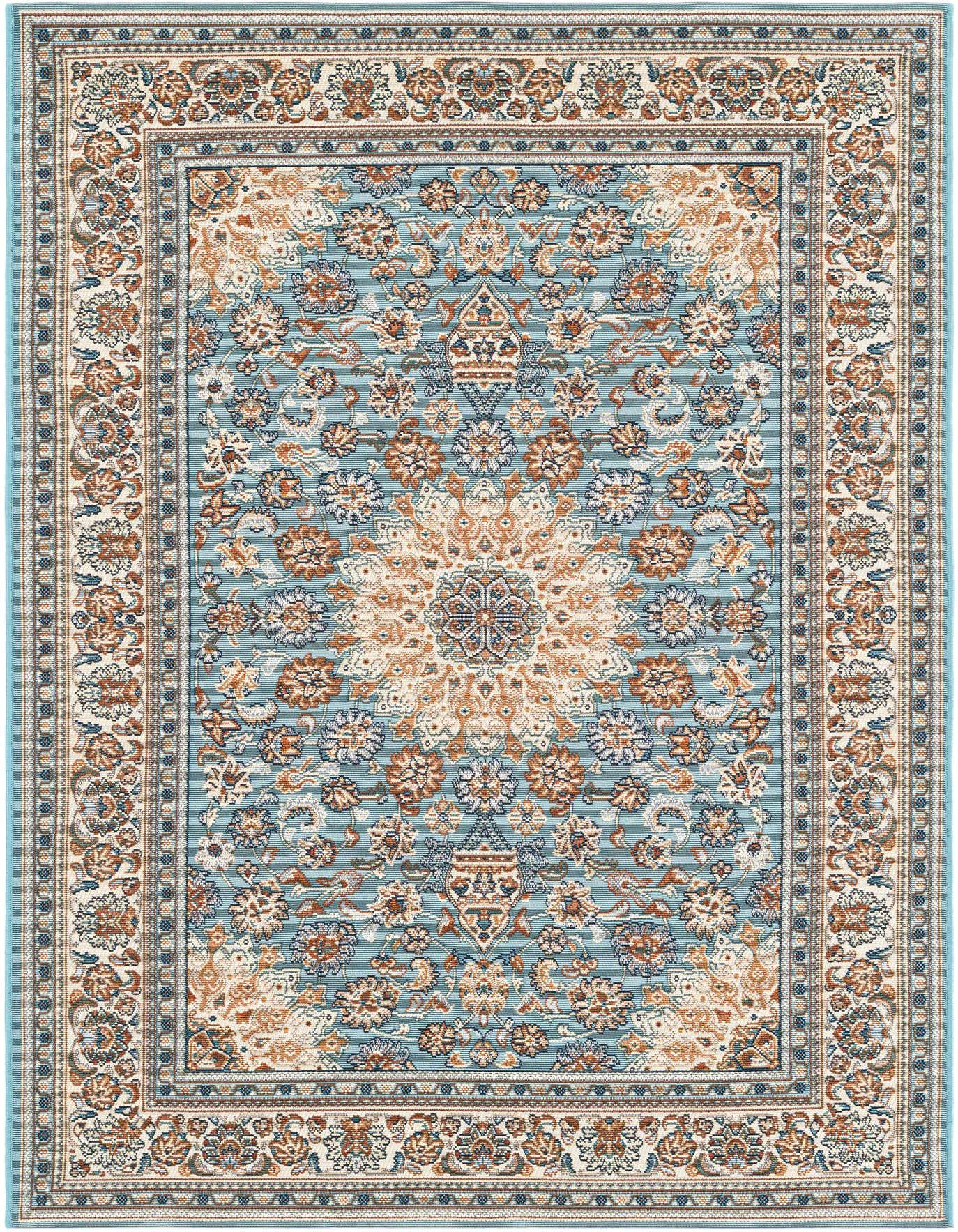 Primary image  4' 1 x 6' 1  Washable Traditional Indoor / Outdoor Rug