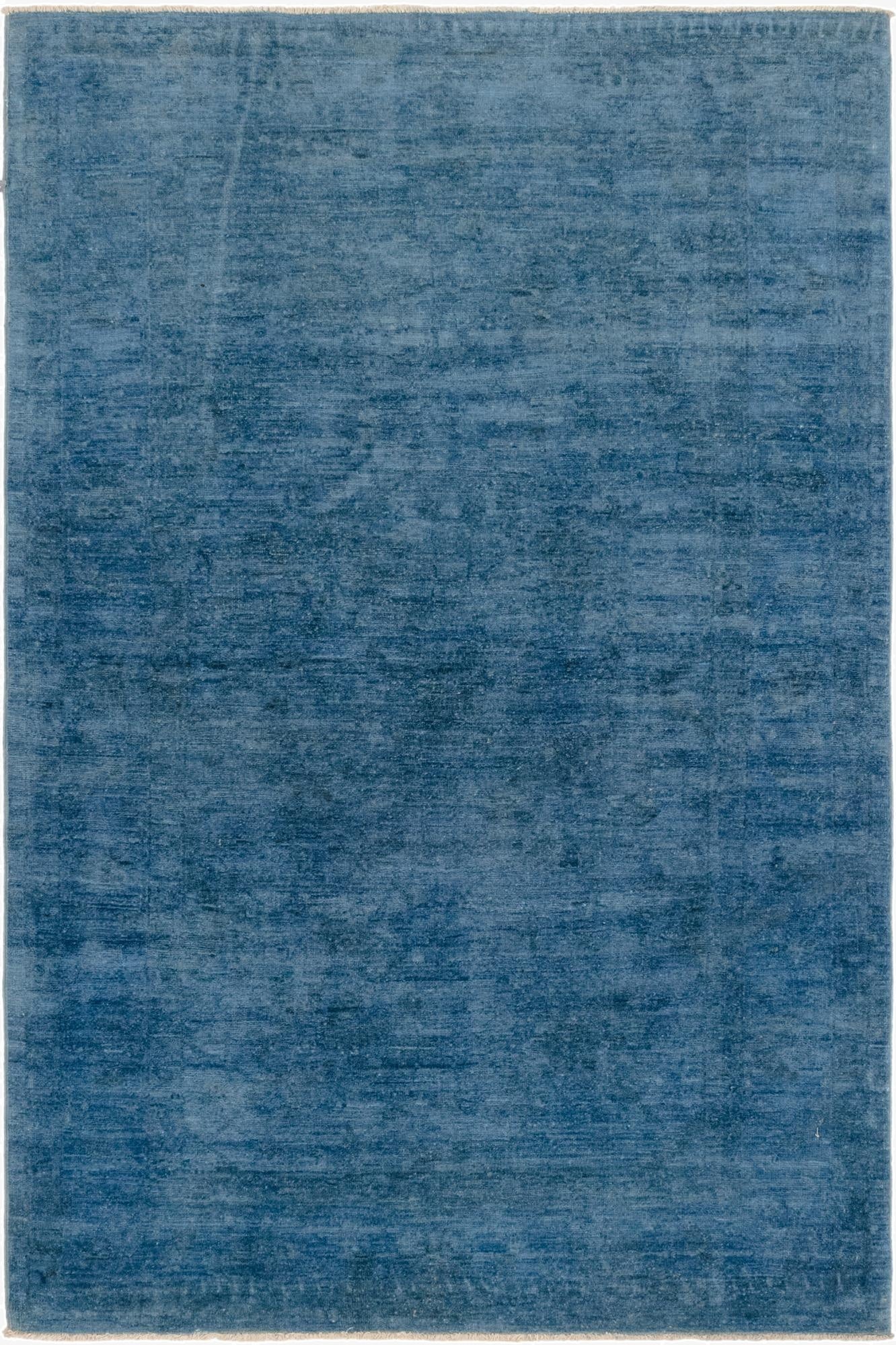  4' x 6' 1  Hand Knotted Over-Dyed Ziegler Rug