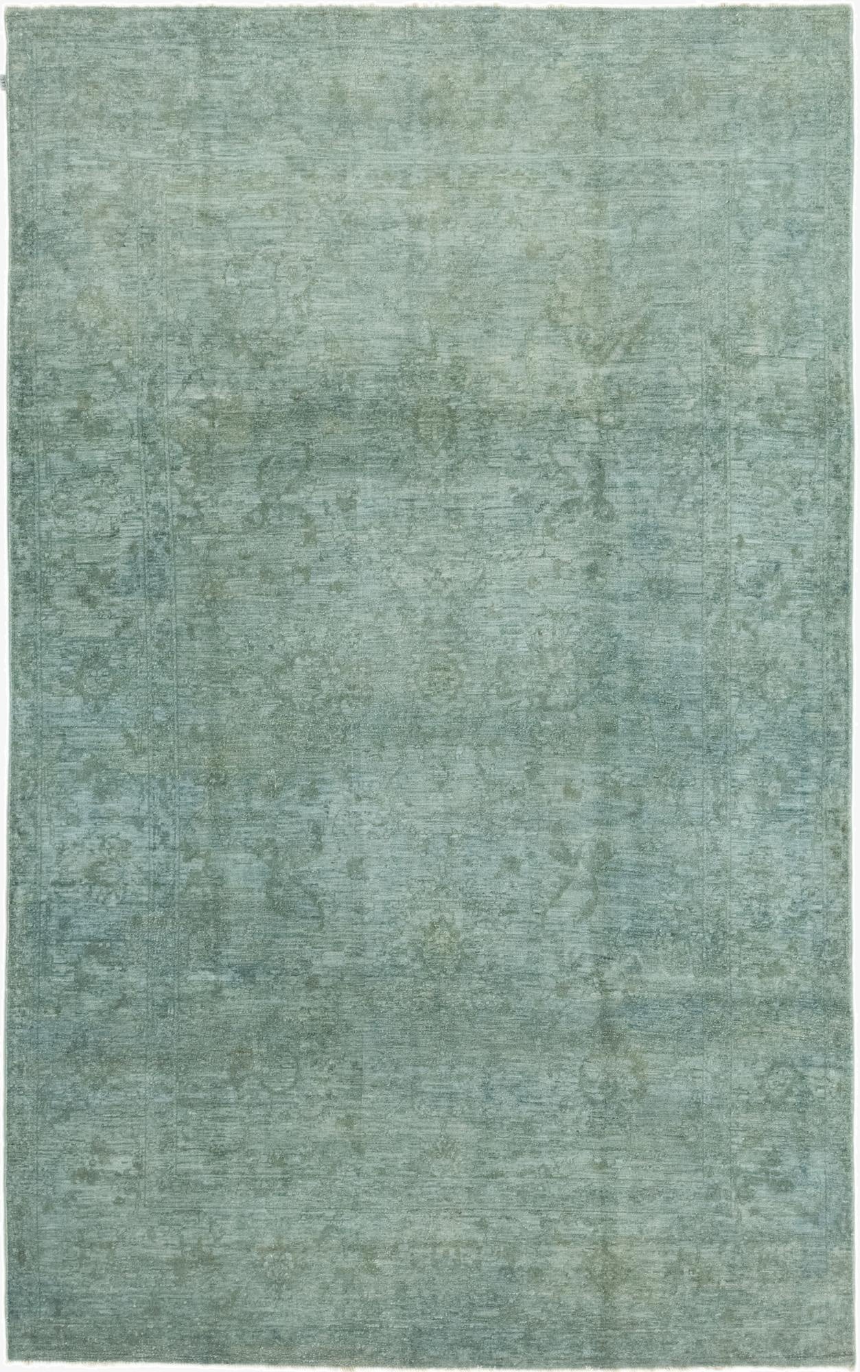  5' 10 x 9' 7  Hand Knotted Over-Dyed Ziegler Rug