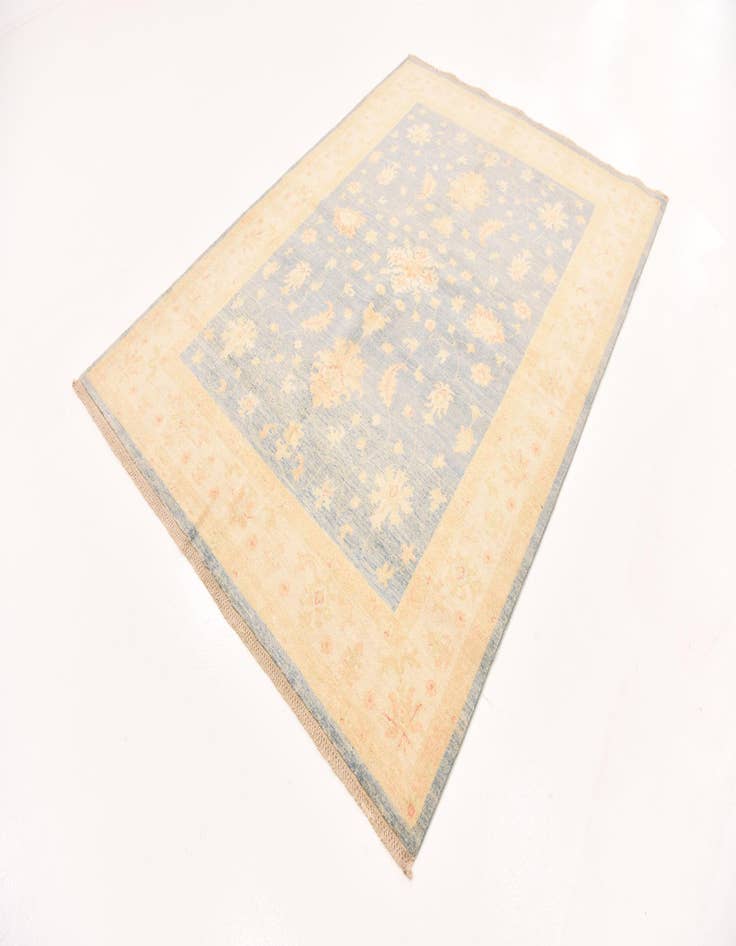 Detail image of  5' 2 x 8'  Hand Knotted Peshawar Ziegler Rug