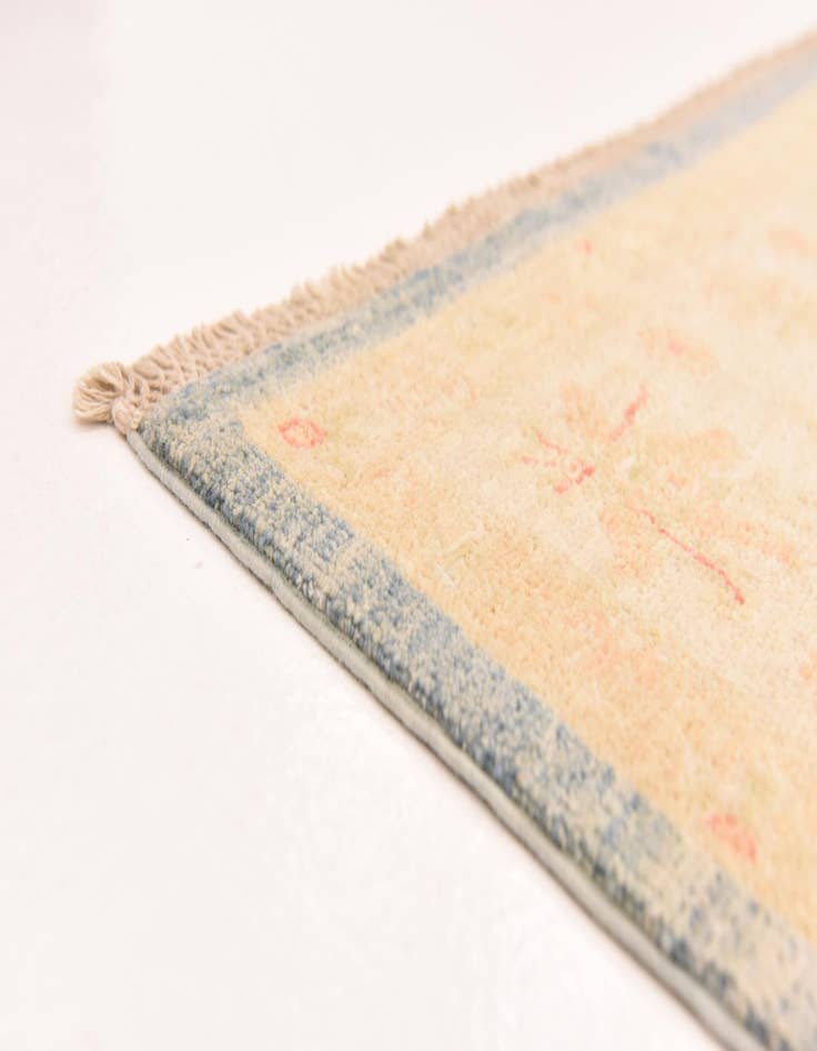 Detail image of  5' 2 x 8'  Hand Knotted Peshawar Ziegler Rug