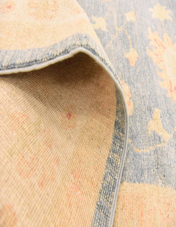 Detail image of  5' 2 x 8'  Hand Knotted Peshawar Ziegler Rug