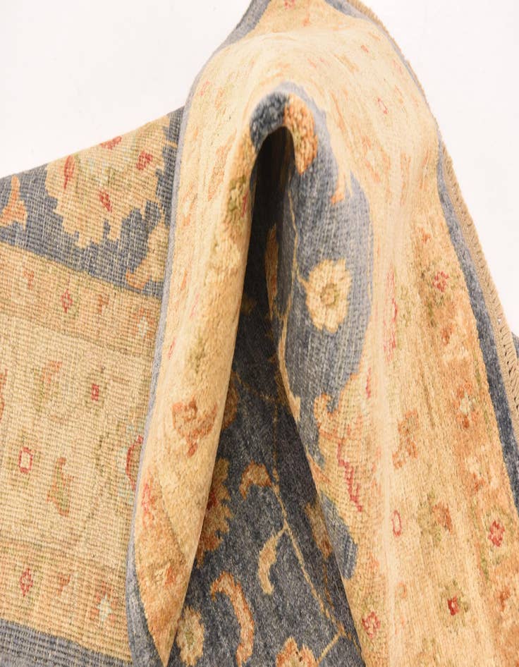 Detail image of  4' 2 x 6'  Hand Knotted Peshawar Ziegler Rug