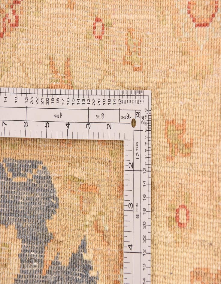 Detail image of  4' 2 x 6'  Hand Knotted Peshawar Ziegler Rug