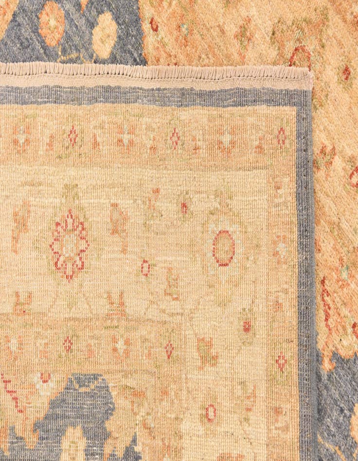 Detail image of  4' 2 x 6'  Hand Knotted Peshawar Ziegler Rug