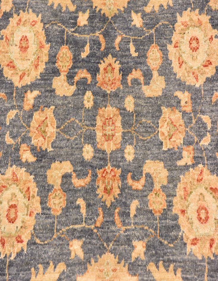 Detail image of  4' 2 x 6'  Hand Knotted Peshawar Ziegler Rug