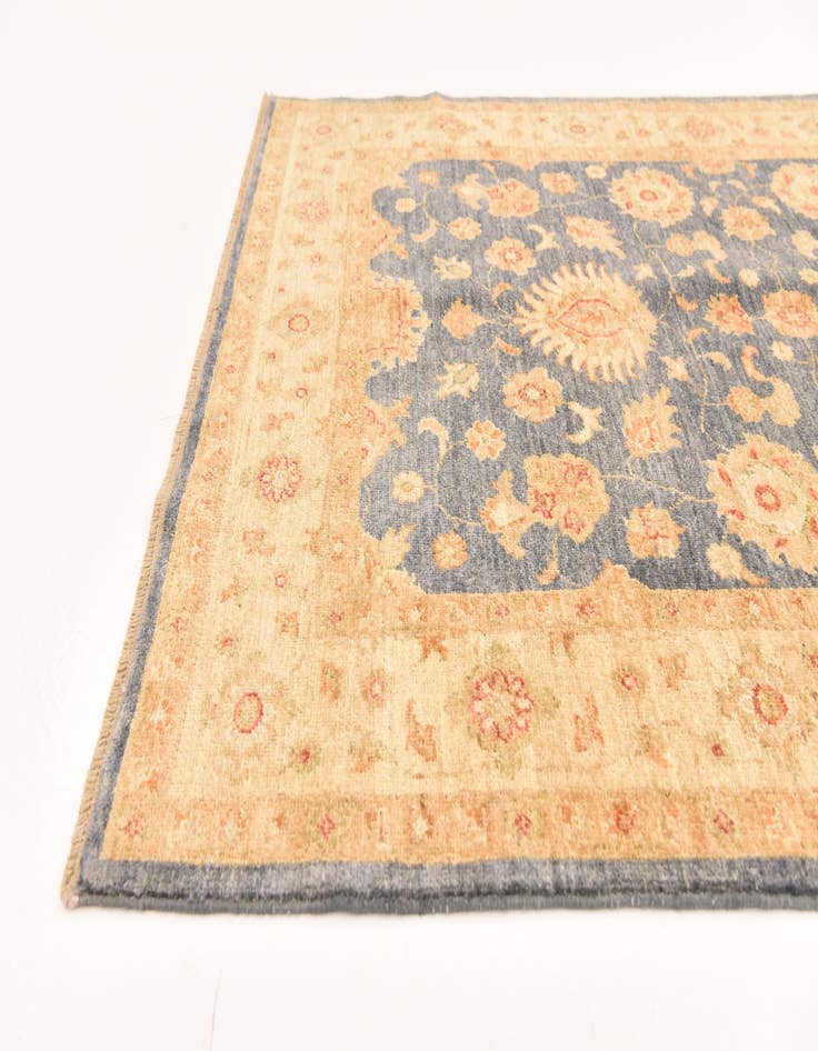 Detail image of  4' 2 x 6'  Hand Knotted Peshawar Ziegler Rug