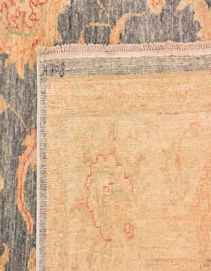 Detail image of  6' 9 x 9' 11  Hand Knotted Peshawar Ziegler Rug