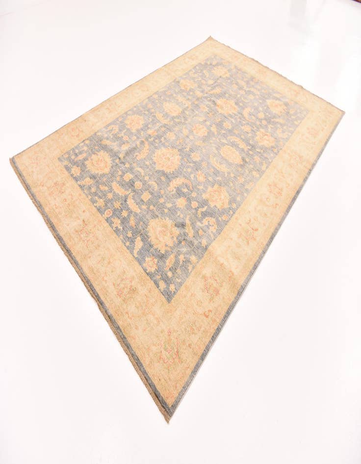 Detail image of  6' 9 x 9' 11  Hand Knotted Peshawar Ziegler Rug