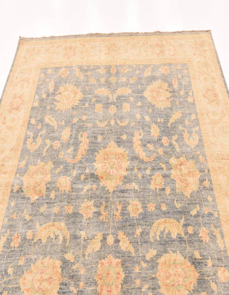 Detail image of  6' 9 x 9' 11  Hand Knotted Peshawar Ziegler Rug