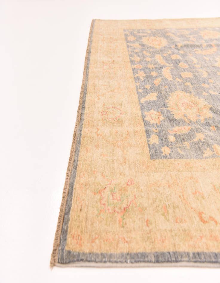 Detail image of  6' 9 x 9' 11  Hand Knotted Peshawar Ziegler Rug