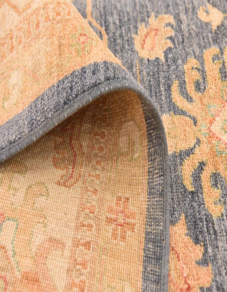 Detail image of  8' 8 x 12' 3  Hand Knotted Peshawar Ziegler Rug