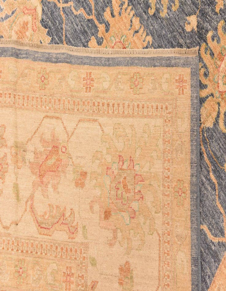 Detail image of  8' 8 x 12' 3  Hand Knotted Peshawar Ziegler Rug