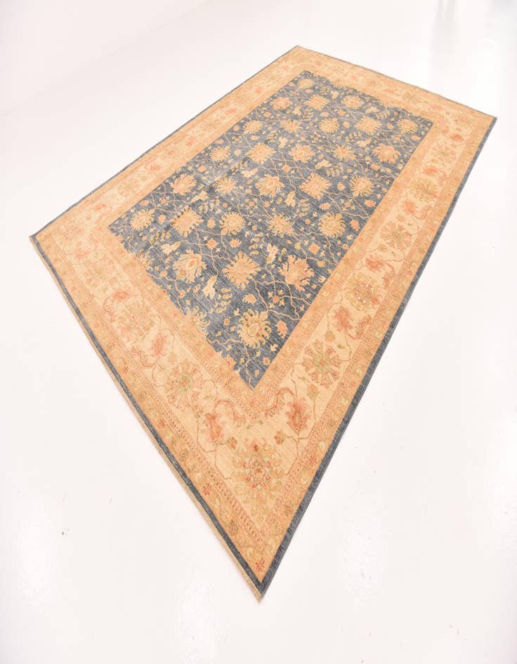 Detail image of  8' 8 x 12' 3  Hand Knotted Peshawar Ziegler Rug