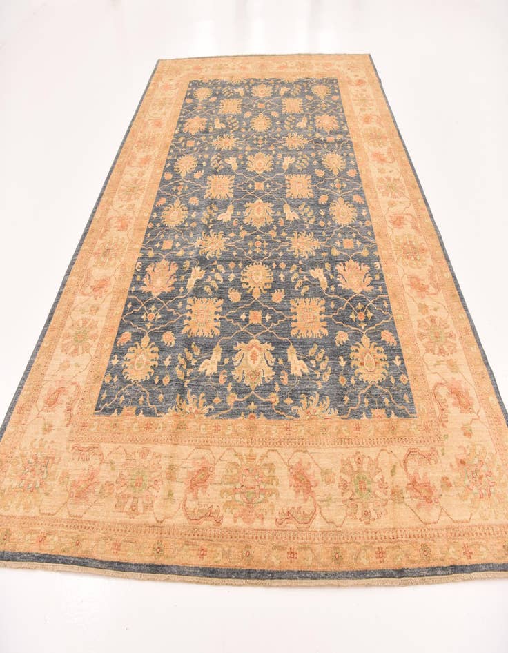 Detail image of  8' 8 x 12' 3  Hand Knotted Peshawar Ziegler Rug