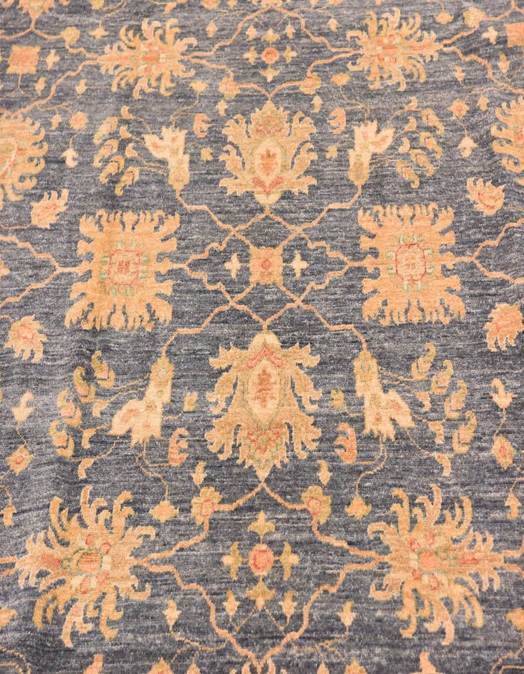 Detail image of  8' 8 x 12' 3  Hand Knotted Peshawar Ziegler Rug