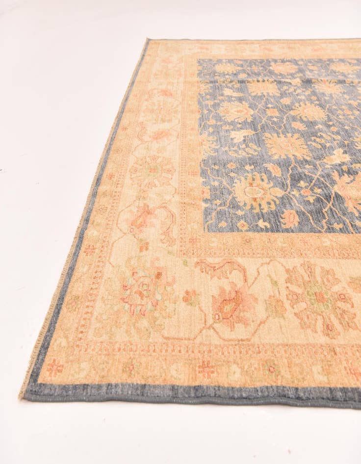 Detail image of  8' 8 x 12' 3  Hand Knotted Peshawar Ziegler Rug