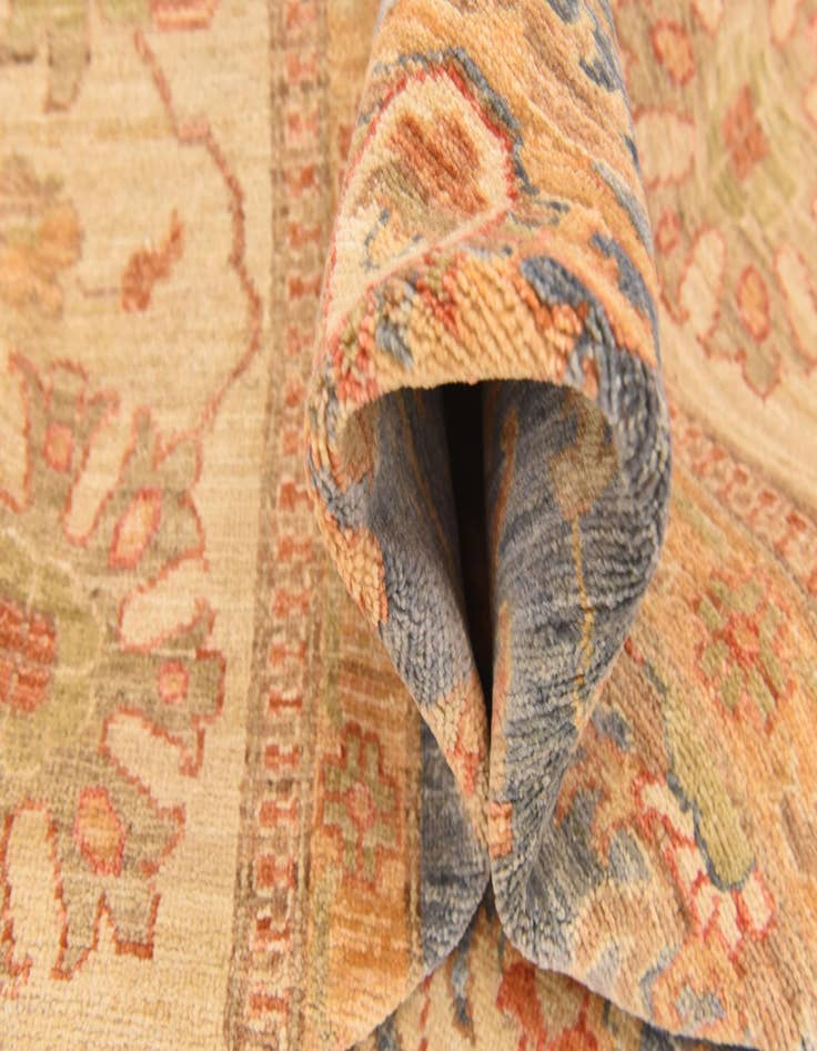 Detail image of  9' x 12' 5  Hand Knotted Peshawar Ziegler Rug