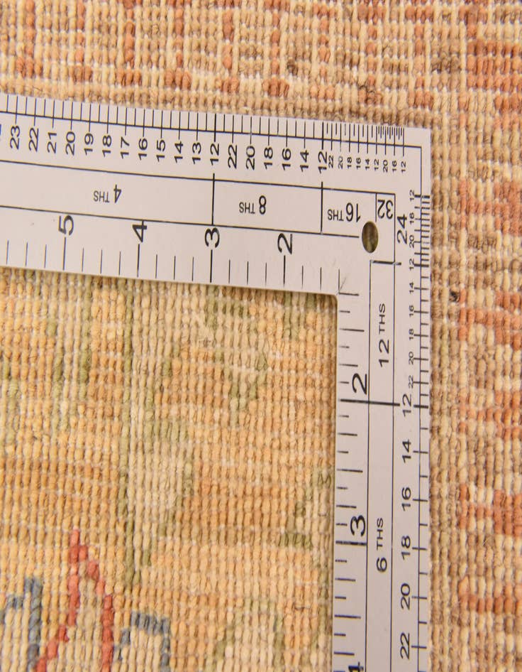 Detail image of  9' x 12' 5  Hand Knotted Peshawar Ziegler Rug