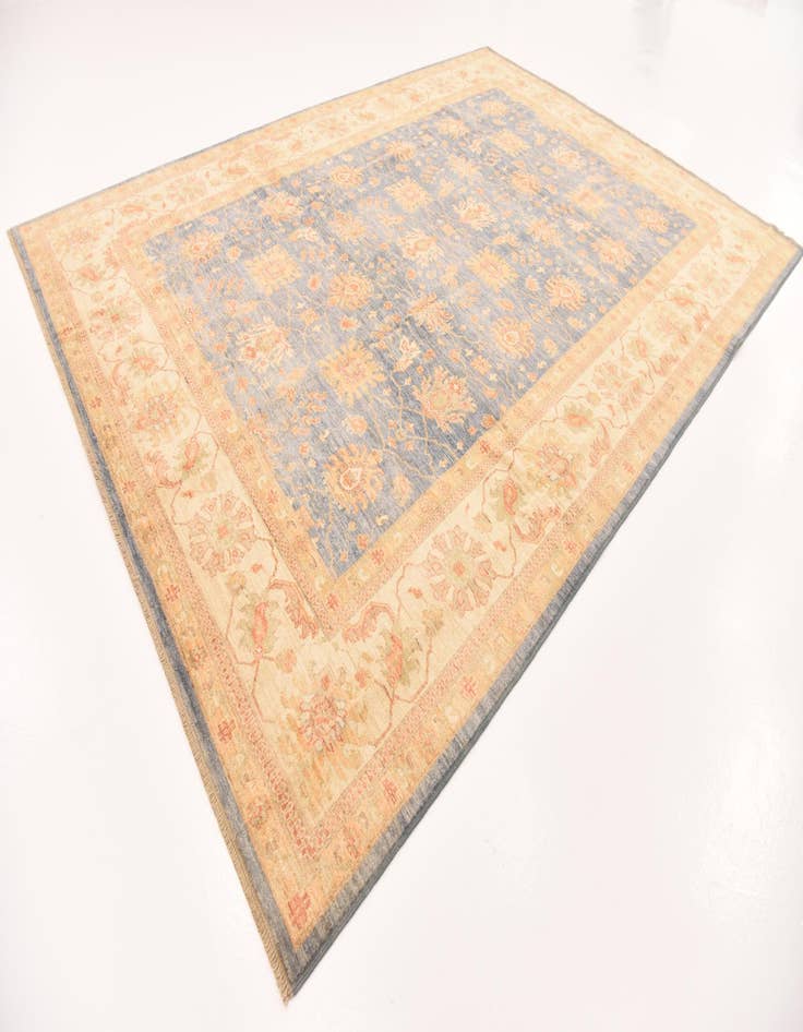 Detail image of  9' x 12' 5  Hand Knotted Peshawar Ziegler Rug