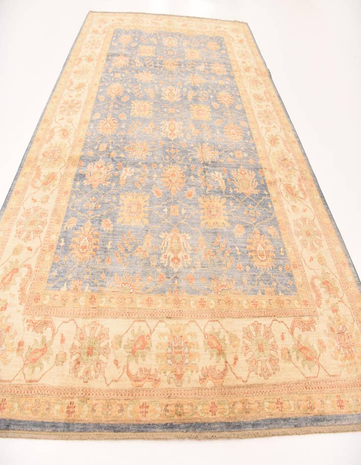 Detail image of  9' x 12' 5  Hand Knotted Peshawar Ziegler Rug