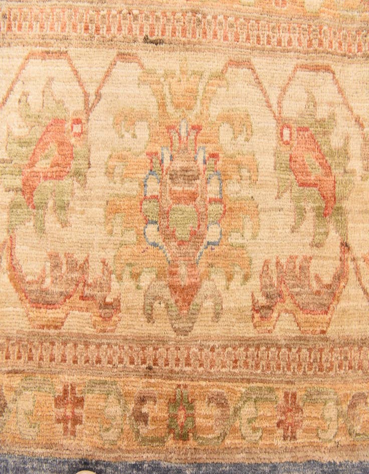 Detail image of  9' x 12' 5  Hand Knotted Peshawar Ziegler Rug