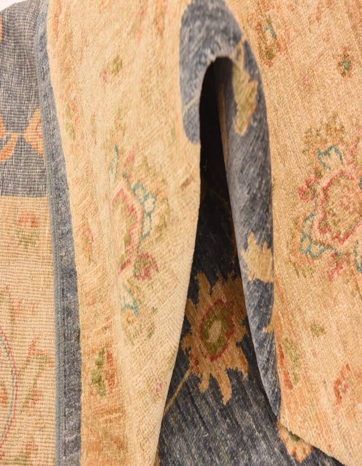 Detail image of  6' 8 x 9' 8  Hand Knotted Peshawar Ziegler Rug