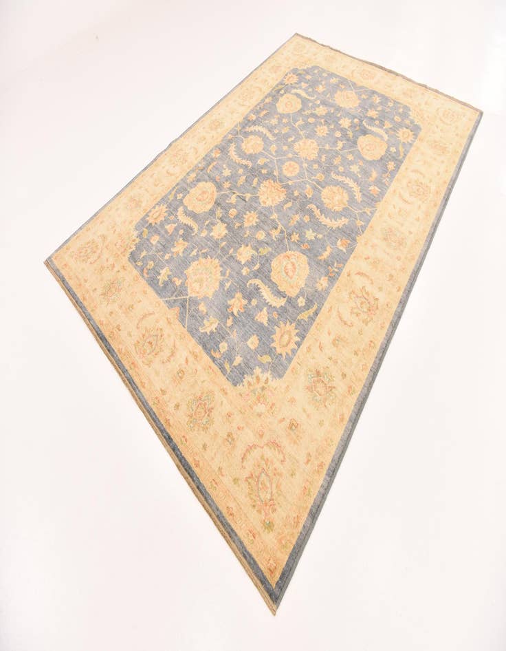 Detail image of  6' 8 x 9' 8  Hand Knotted Peshawar Ziegler Rug