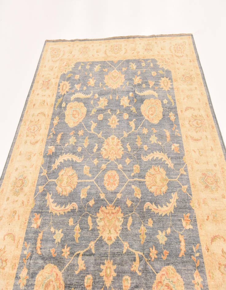 Detail image of  6' 8 x 9' 8  Hand Knotted Peshawar Ziegler Rug