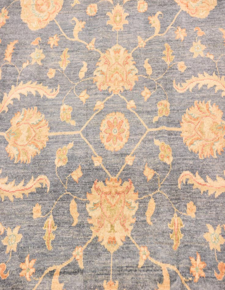 Detail image of  6' 8 x 9' 8  Hand Knotted Peshawar Ziegler Rug