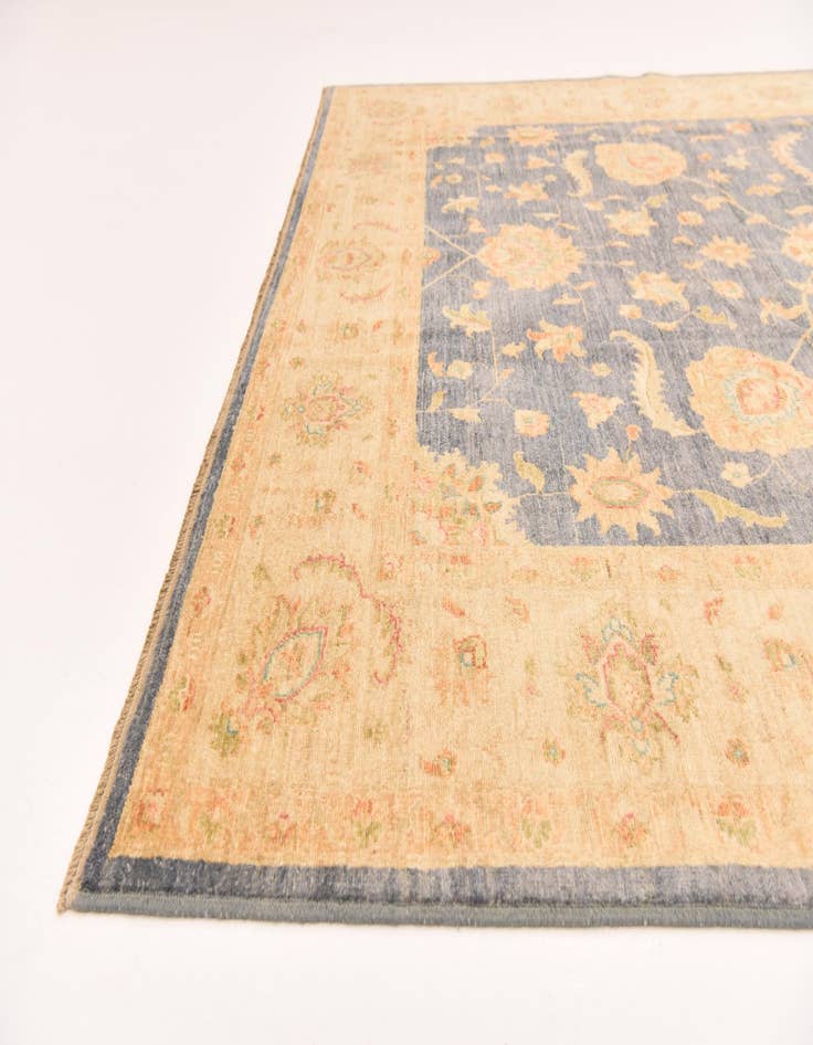 Detail image of  6' 8 x 9' 8  Hand Knotted Peshawar Ziegler Rug