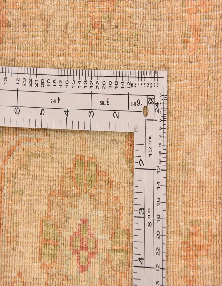 Detail image of  6' 8 x 9'  Hand Knotted Peshawar Ziegler Rug