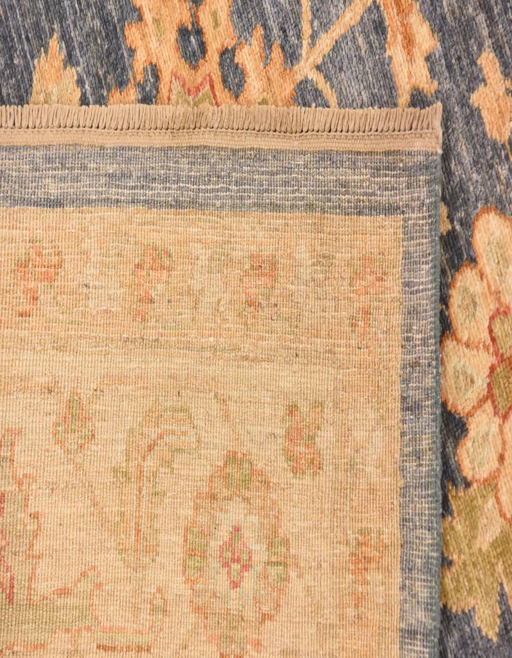 Detail image of  6' 8 x 9'  Hand Knotted Peshawar Ziegler Rug