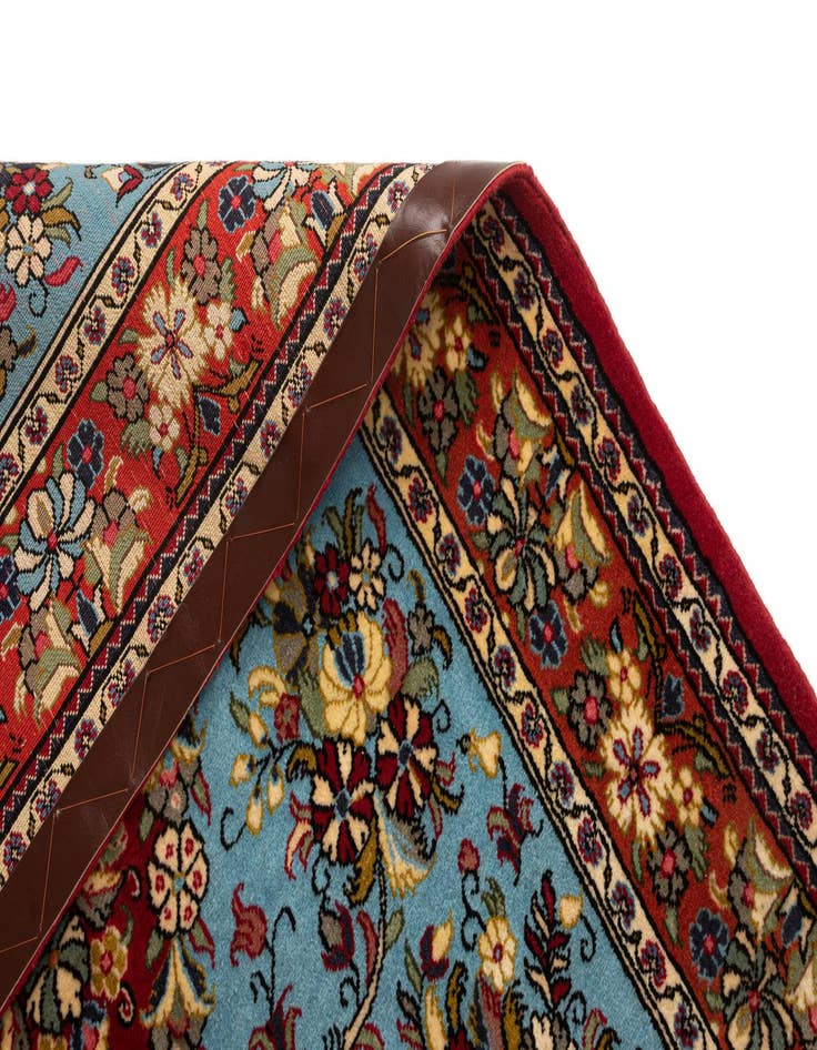 Detail image of  3' 6 x 4' 11  Hand Knotted Qom Persian Rug