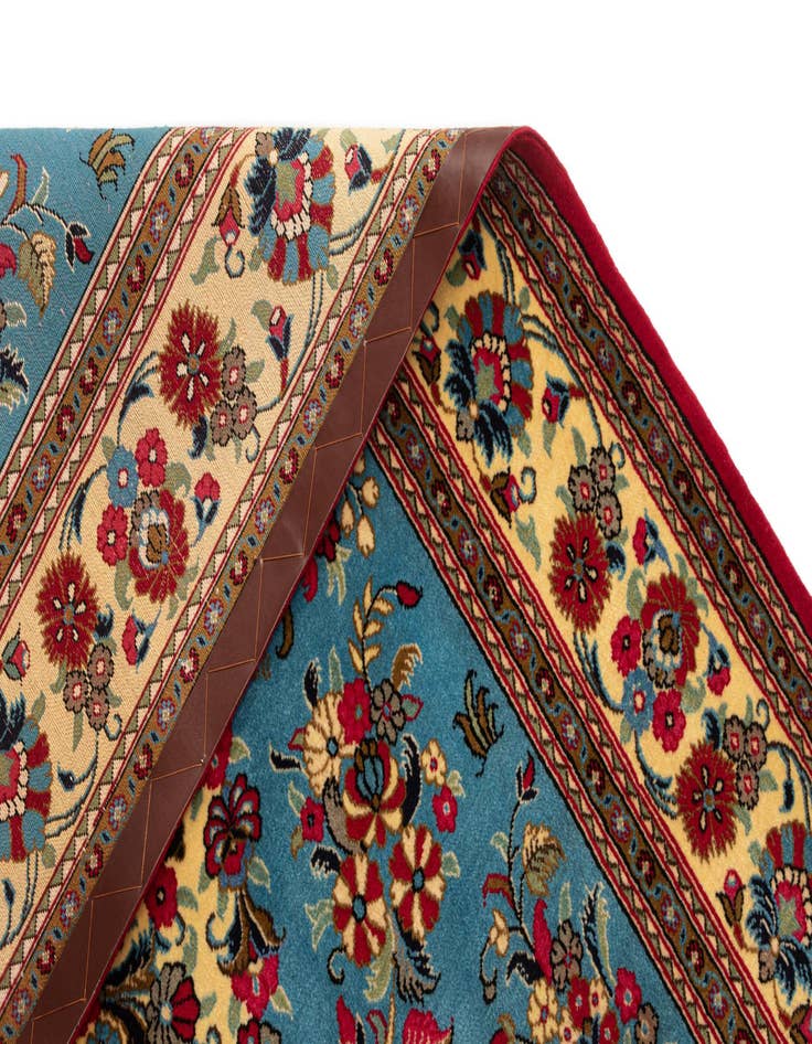 Detail image of  4' 9 x 6' 10  Hand Knotted Qom Persian Rug