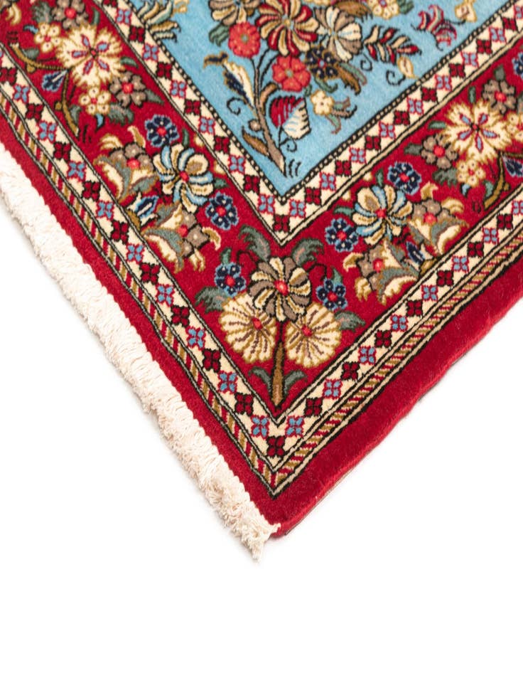 Detail image of  3' 5 x 5' 1  Hand Knotted Qom Persian Rug