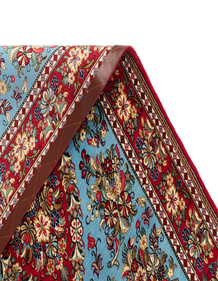 Detail image of  3' 5 x 5' 1  Hand Knotted Qom Persian Rug