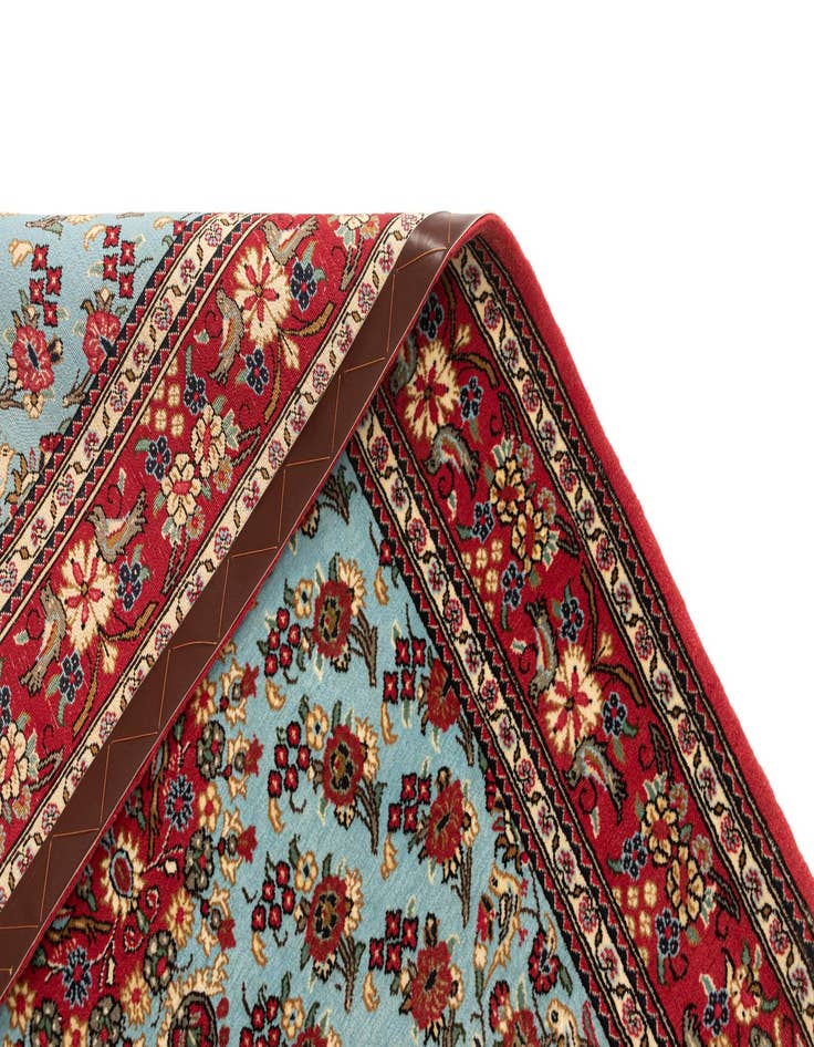 Detail image of  3' 6 x 4' 8  Hand Knotted Qom Persian Rug