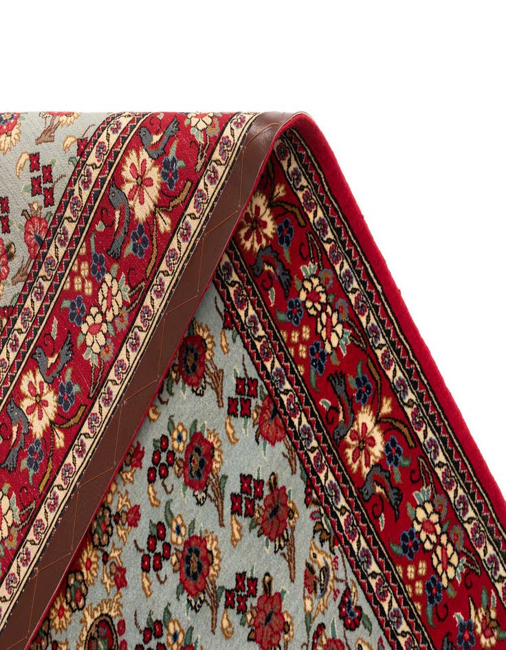 Detail image of  3' 7 x 4' 11  Hand Knotted Qom Persian Rug